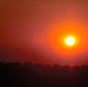 Zonsondergang (27-8-2013)